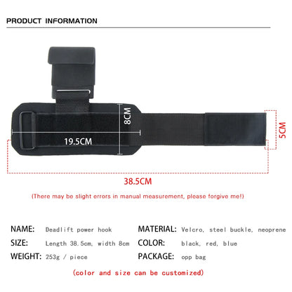 Professional Weight Lifting Hook Grips with Wrist Wraps for Enhanced Gym Performance and Power Lifting Support