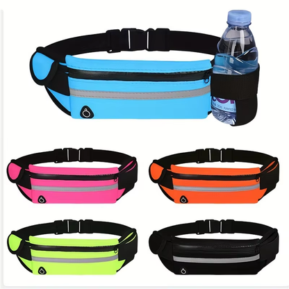 Professional Running Waist Bag for Men and Women - Comfortable Fanny Pack with Safety Tape for Gym, Cycling, and Phone Storage