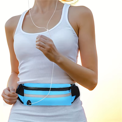 Professional Running Waist Bag for Men and Women - Comfortable Fanny Pack with Safety Tape for Gym, Cycling, and Phone Storage