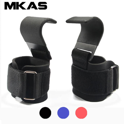 Professional Weight Lifting Hook Grips with Wrist Wraps for Enhanced Gym Performance and Power Lifting Support